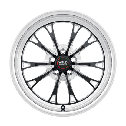 Weld Belmont Drag 18x5 / 5x120 BP / ET-23 BS2.1 Gloss Black MIL DIA 78.1