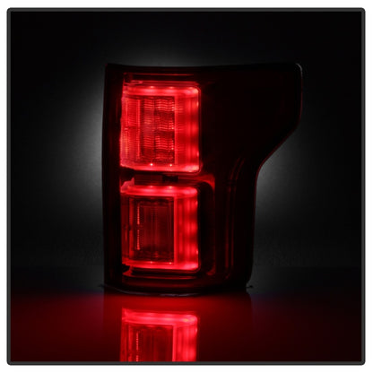 Spyder 18-19 Ford F-150 (w/o Blind Spot Sensor) LED Tail Lights - Red Clear (ALT-YD-FF15018-LED-RC)