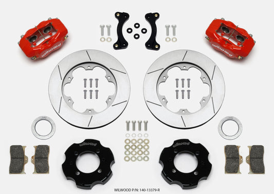 Wilwood Forged Dynalite Front Hat Kit 11.00in GT Rotor Red 95-05 Miata