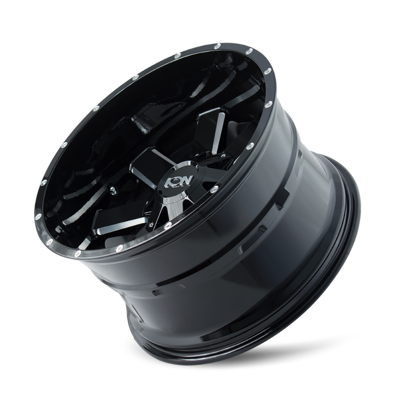 ION Type 141 18x9 / 8x180 BP / 0mm Offset / 124.1mm Hub Gloss Black Milled Wheel