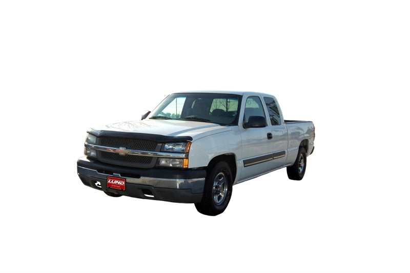 AVS 03-06 Chevy Avalanche (w/o Body Hardware) High Profile Bugflector II Hood Shield - Smoke