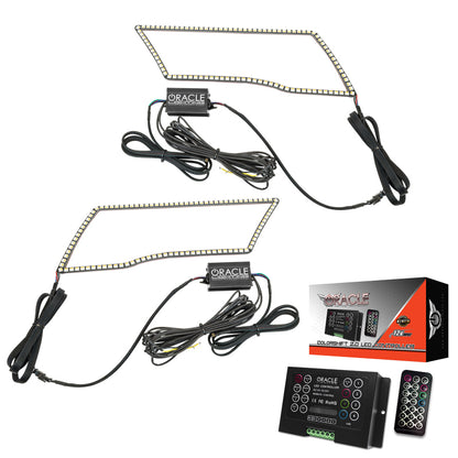 Oracle 09-18 Dodge Ram Switchback Quad Headlight Halo Kit - RGB+A + w/ 2.0 Controller