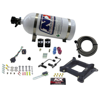 Nitrous Express 4150 Gemini Pro-Power Alcohol Nitrous Kit (100-500HP) w/10lb Bottle