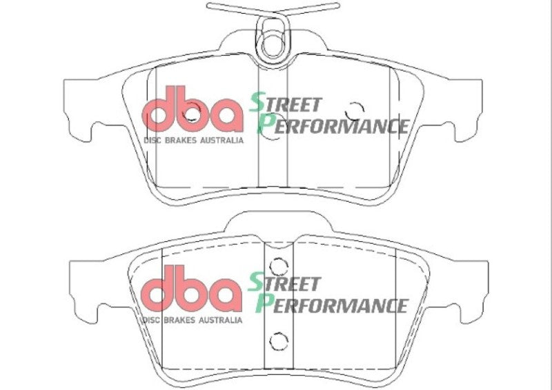 DBA 08-10 Chevrolet Cobalt (Rear Rotor) SP Performance Rear Brake Pads