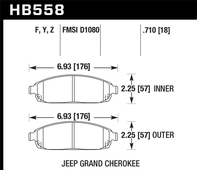 Hawk HPS Street Brake Pads