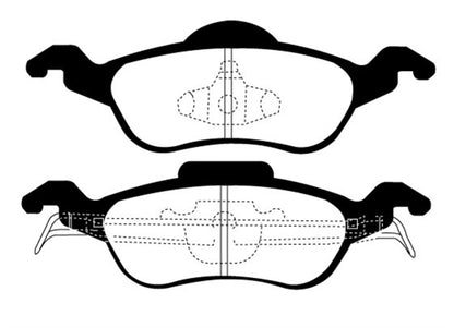 EBC 00-04 Ford Focus 2.0 Yellowstuff Front Brake Pads