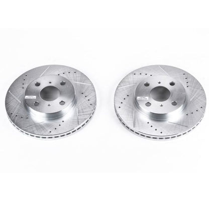 Power Stop 04-06 Scion xA Front Evolution Drilled & Slotted Rotors - Pair