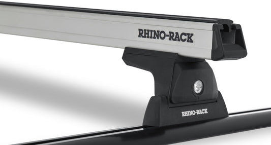 Rhino-Rack Heavy Duty 59in 2 Bar Roof Rack w/Tracks - Silver