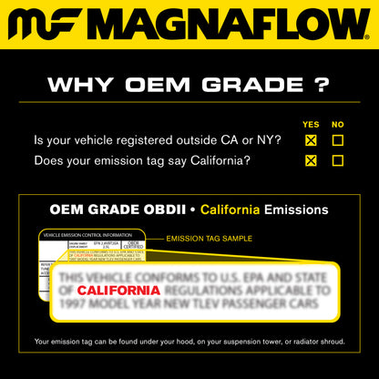 MagnaFlow Conv Direct Fit OEM 97-99 Corvette V8 5.7 Underbody