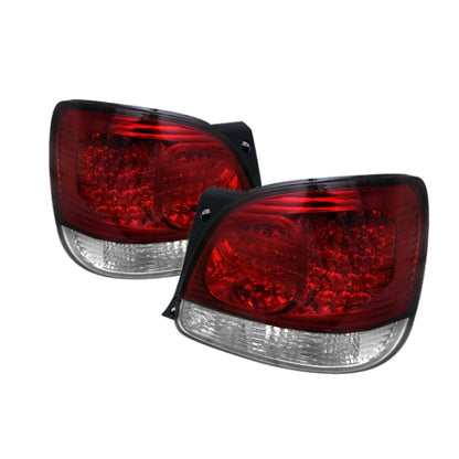 Spyder Lexus GS 300/400 98-05 LED Tail Lights Red Clear ALT-YD-LGS98-LED-RC