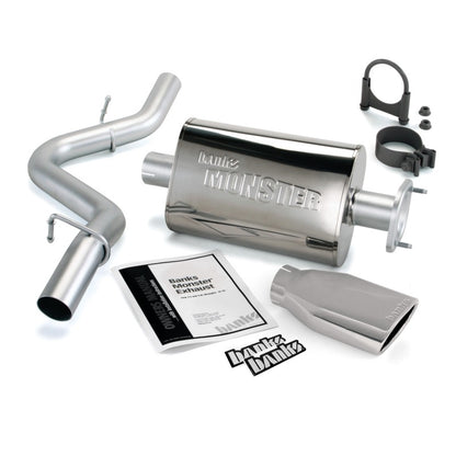 Banks Power 04-06 Jeep 4.0L Wrangler Monster Exhaust System - SS Single Exhaust w/ Chrome Tip