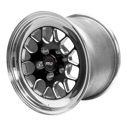 Weld S77 15x10.33 / 5x4.75 BP / 4.5in. BS Black Wheel (Medium Pad) - Non-Beadlock