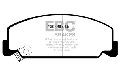 EBC 93-95 Honda Civic Coupe 1.5 DX Redstuff Front Brake Pads