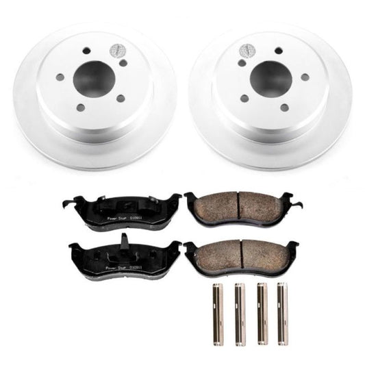 Power Stop 96-02 Ford Crown Victoria Rear Z17 Evolution Geomet Coated Brake Kit