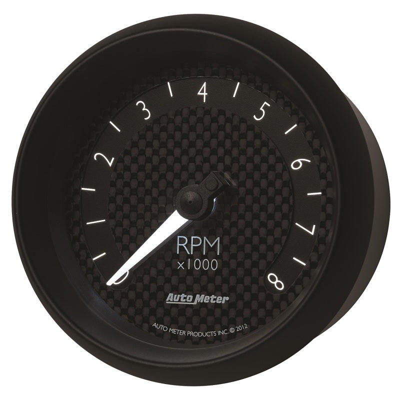 Autometer GT Series 3-3/8in In Dash 8K RPM Tachometer