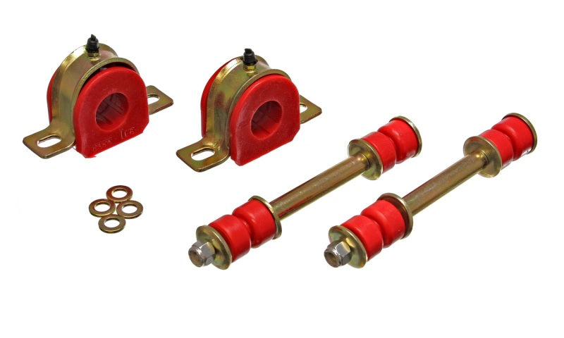 Energy Suspension 82-04 Chevy S10 Blazer/S10 PU Red Front Sway Bar Bushing Set w/ 1-1/16in End Links