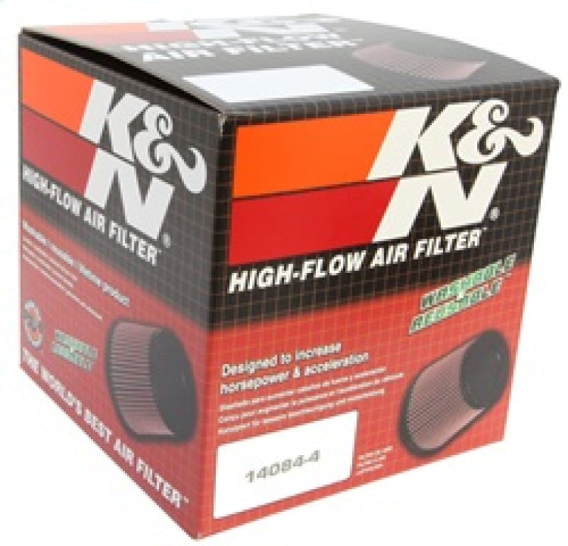 K&N Universal Filter 3 inch Flange 6 inch Base 5 1/4 inch Top 5 inch Height w/ Polished Top