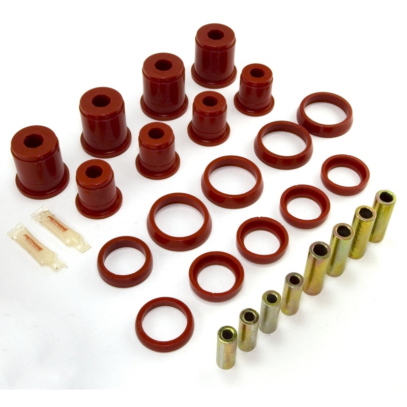 Rugged Ridge Control Arm Bushing Kit Front Red 97-06TJ 18362.03