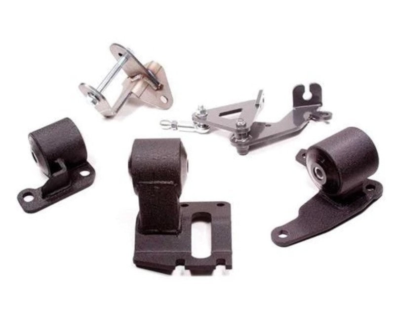 Innovative 90-93 Integra H-Series Black Steel Mounts 60A Bushings