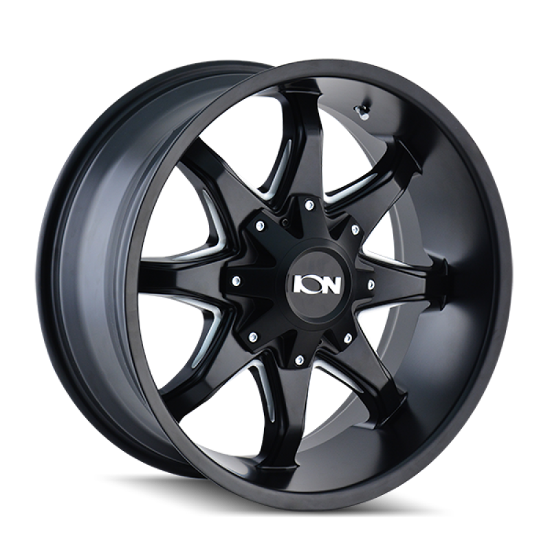 ION Type 181 20x12 / 6x135 BP / -44mm Offset / 106mm Hub Satin Black/Milled Spokes Wheel