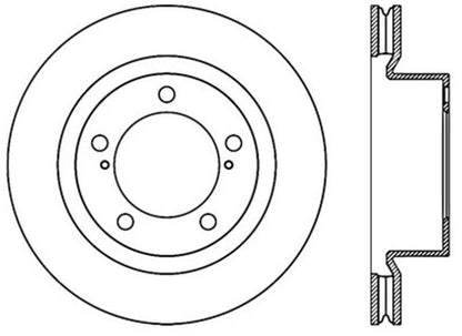 Stoptech 08-11/13-18 Toyota Land Cruiser Front Premium High Carbon Cryo Brake Rotor