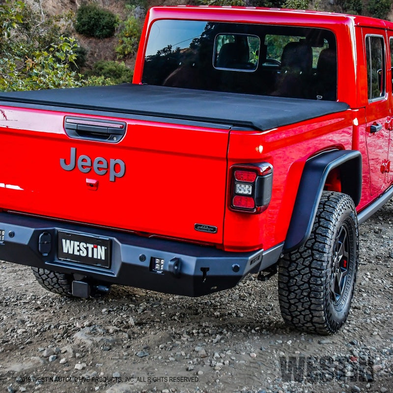 Westin 2020 Jeep Gladiator Tube Fenders - Rear - Textured Black