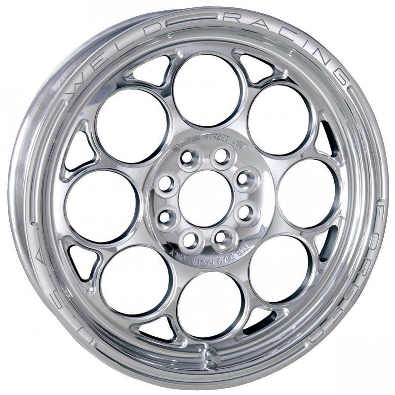 Weld Magnum Import 1-Piece 15x3.5 / 4x100mm BP / 2.25in. BS Polished Wheel - Non-Beadlock