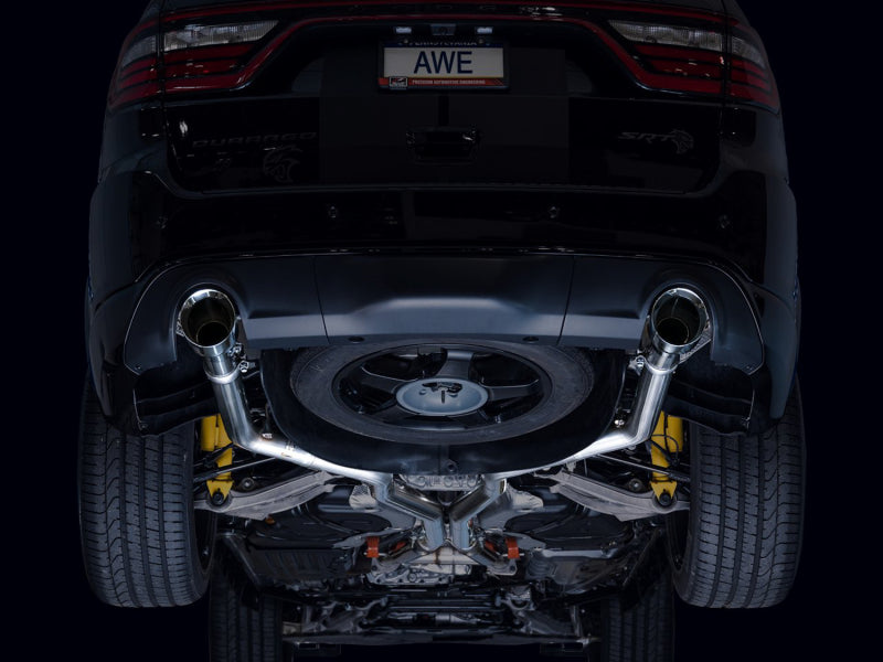 AWE Tuning 18-23 Dodge Durango SRT & Hellcat Track Edition Exhaust - Chrome Silver Tips