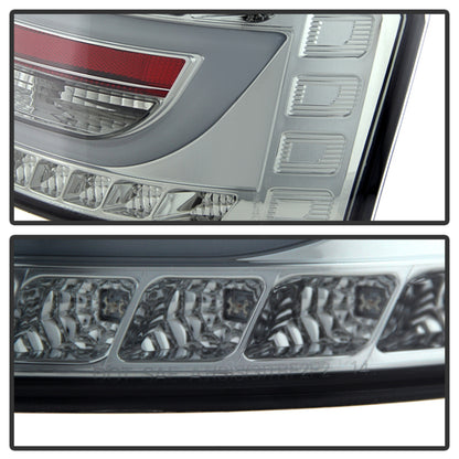 Spyder Audi A6 05-08 4Dr Sedan Only Light Bar LED Tail Lights Smke ALT-YD-AA605V2-LBLED-SM