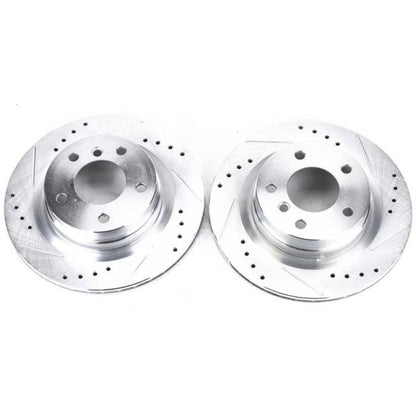 Power Stop 2006 BMW 325i Rear Evolution Drilled & Slotted Rotors - Pair