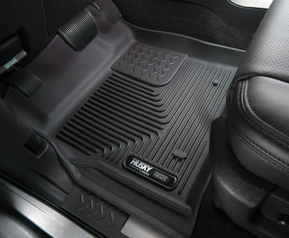 Husky Liners 07-12 GM Silverado/Tahoe/Suburban/Escalade X-Act Contour Black Floor Liners (2nd Seat)