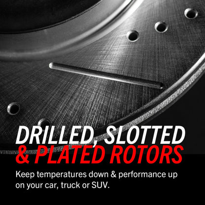 Power Stop 06-13 Chevrolet Corvette Rear Evolution Drilled & Slotted Rotors - Pair