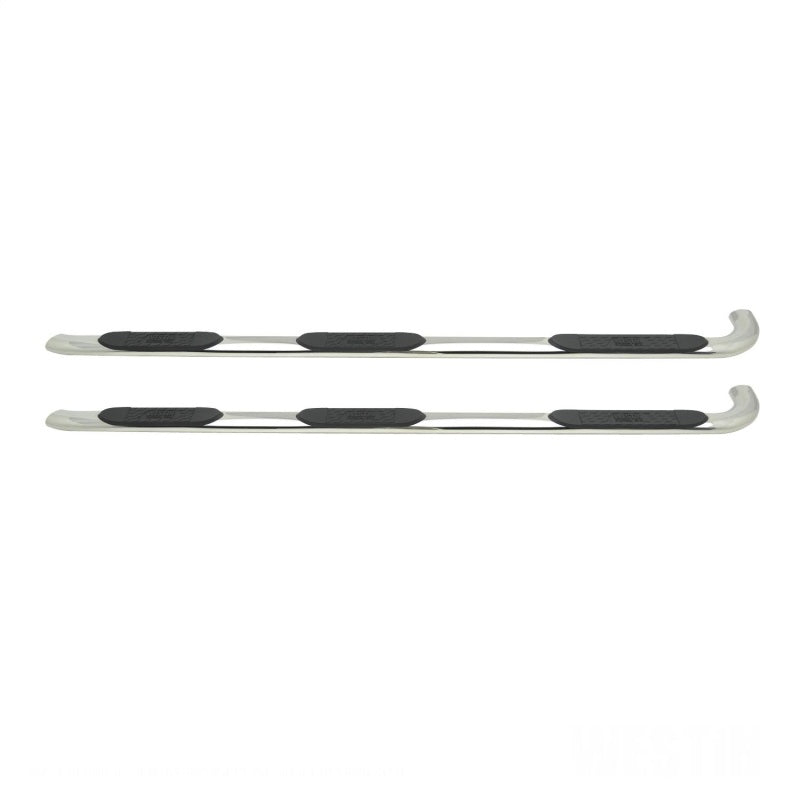 Westin 15-18 Chevy Silv 25/3500 Dbl Cab (6.5ft)/Dually (8ft) Platinum 4 Oval WTW Nerf Step Bars - SS