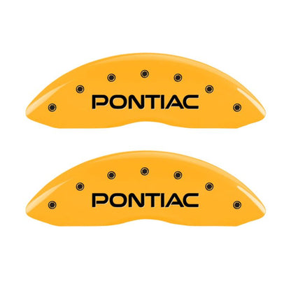 MGP 4 Caliper Covers Engraved Front Pontiac Rear Gxp Yellow Finish Black Char 2008 Pontiac G8