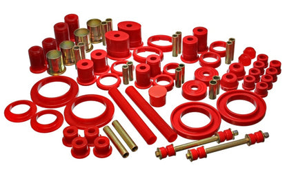 Energy Suspension 85-93 Ford Mustang Red Hyper-flex Master Bushing Set