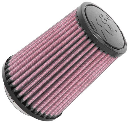 K&N Universal Rubber Filter 2-1/2in Flg / 4-1/2in OD B / 3-1/2in OD T / 6in H - Black Top