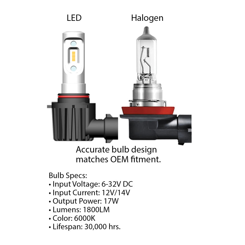 Oracle 880/881/H27 - VSeries LED Headlight Bulb Conversion Kit - 6000K SEE WARRANTY