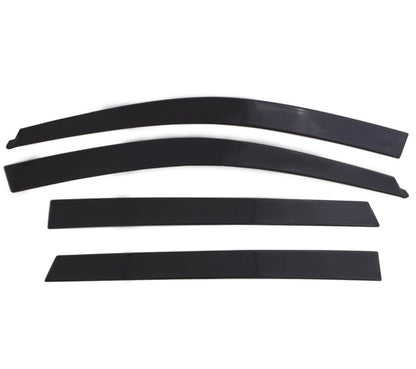 AVS 17-18 Ford F-150/F-250/F-350 SuperCab Ventvisor Low Profile Window Deflectors 4pc - Matte Black