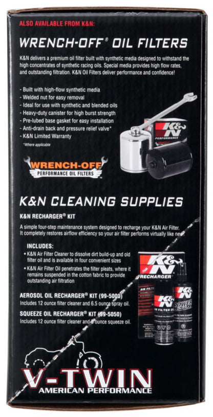 K&N 2017 Harley-Davidson H/D Touring Models Aircharger Performance Intake - Black