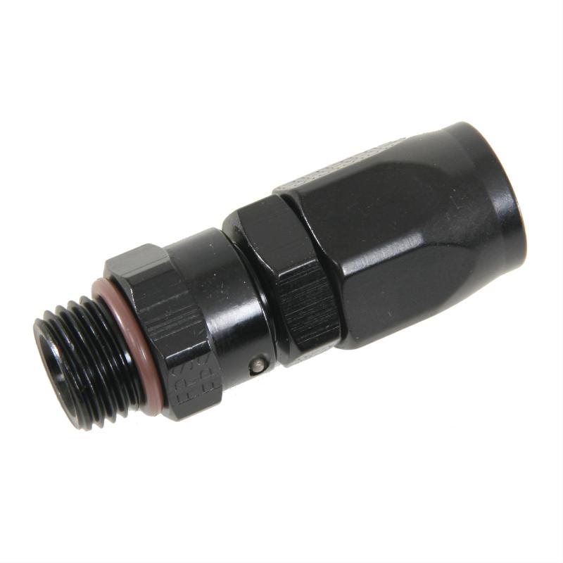 Fragola -6 Straight x 9/16 18 (6) Hose End Black