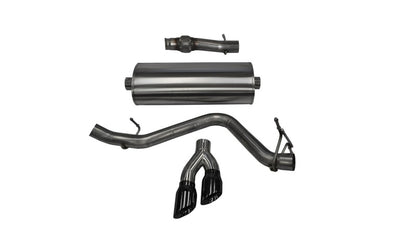 Corsa 14-19 GMC Sierra/Chevy Silv 1500 Reg. Cab/Std. Bed 5.3L V8 Black Sport Single Side CB Exhaust