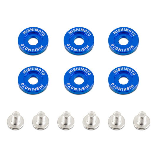 Mishimoto Large Fender Washer Kit (6pcs) - Blue