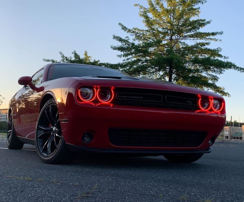 Oracle 15-21 Dodge Challenger Dynamic Surface Mount Headlight Halo Kit - - Dynamic