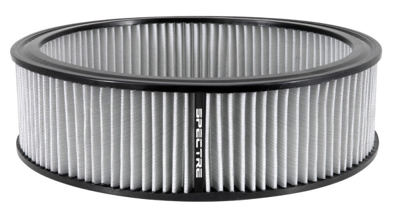 Spectre Round Air Filter 14in. x 4in. - White