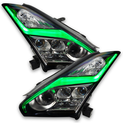 Oracle 1521 Nissan GTR RGB+W (Lightning Bolt) Headlight DRL Upgrade Kit ColorSHIFT 2