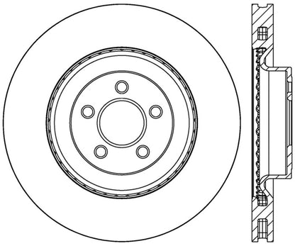 StopTech Slotted & Drilled Sport Brake Rotor - 2015 Ford Mustang GT - Front Right