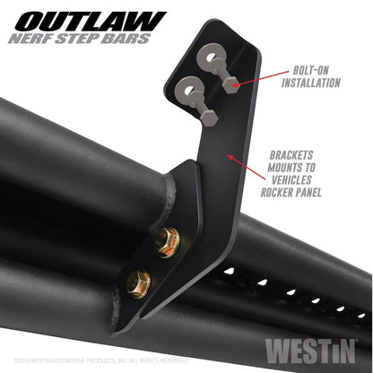 Westin 2019 Dodge Ram Crew Cab ( Excludes 1500 Classic)  Outlaw Nerf Step Bars