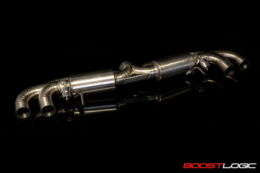 Boost Logic - R35 4″ Titanium exhaust Valved Section Upgrade
