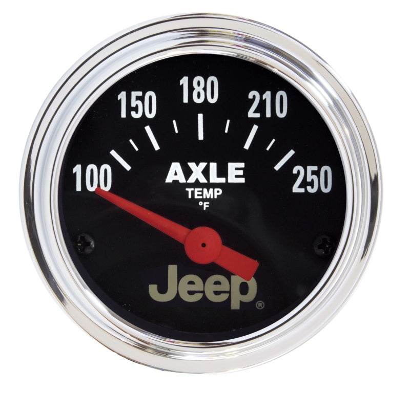 Autometer Jeep 52.4mm Short Sweep Electronic 100-250 Def F Axle Temperature Gauge