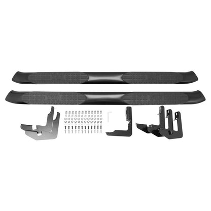 Westin 2007-2013 Chevy Silverado 1500 Ext Cab PRO TRAXX 5 Oval Nerf Step Bars - Black